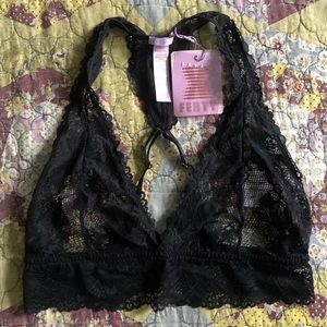 Savage x Fenty Floral Lace Racerback Bralette NWT
